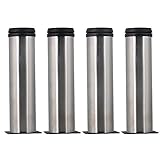 ステンレススチール2インチキッチン家具キャビネット脚調節可能フィート4のパック