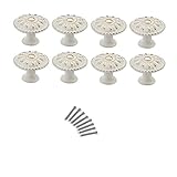 8Pcs Drawer Knobs, YIFAN European Style Cupboard Cabinet Knobs Wardrobe Door Pull Handle(Dia. 32.5mm