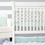 Caden Lane Mint and Grey Arrow 2 Piece Crib Bedding Set by Caden Lane