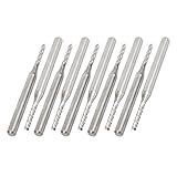 uxcell エンドミル　タングステンカーバイド　3.175mmのシャンク径　1.7mmのカット径　10枚入り