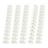 ターミナルブロック，SODIAL(R) 5ｘX3-0512 400V 5A 12ポジション2行のプラスチック製のスクリューターミナルブロック