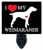 Night Light – I Heart My Weimaraner – Love – 犬