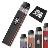 【XROS5】 VAPORESSO XROS 5 ベポレッソ クロス・ファイブ｜COREX3.0搭載・1500mAh・0.88インチ液晶・RDL/MTL両対応・エアフロー調整機構搭載｜FlavorKitchenオリジナルミニポーチ同梱｜VAPE ベイプ 電子タバコ スターターキット (Black Leather)