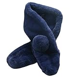 Goenn かわいい ベビー 赤ちゃんマフラー 防寒 冬 しもやけ 対策 キッズ子供用 誕生日、お祝い、プレゼント 公園 お出かけ お散歩 (ネイビー)