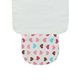 3ラブハートスタイルのコットン素材スモールサイズのベビータオルのセット