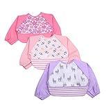 【La Bella】 赤ちゃん 食事用 スタイ セット 防水 食べこぼし お食事 エプロン 離乳食 保育園 にも (女の子 A)