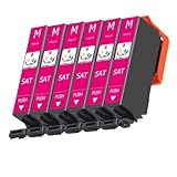 SAT 互換インクカートリッジ SAT-6CL SAT-M (マゼンタ)6本セットさつまいもサツマイモプリンターインク 増量対応機種：EP-712A 713A 714A 715A 812A 813A 814A 815A