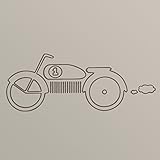Sweet Potato Traffic Jam Vinyl Decal, Motorbike [並行輸入品]
