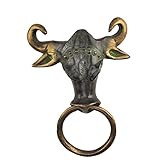 Karmakara Unique Texas Longhorn真鍮ドアノッカーRanchアンティークREPRO