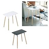 サイドテーブル ミニテーブル スチール テーブル インテリア サイドテーブル 角型 プレーン(ホワイト)