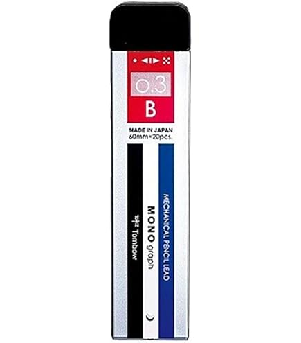 シャー芯様 Amazon.co.jp: トンボ鉛筆 シャープ芯 モノグラフ MG 0.3 B モノ
