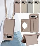 LIISEA google pixel 7a ケース ショルダー カード収納 グーグルピクセル7a ケース ショルダー リング 付き ストラップ ピクセル7a ケース ショルダー pixel 7a ケース 可愛い googleピクセル7a ケース ショルダー 肩掛け 斜め掛 googlepixel7a ミラー付き pixel7a ケース おしゃれ スマホケース 手帳型 エクリュ