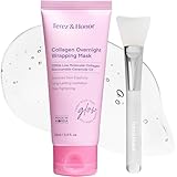 Terez & Honor 大容量100ml コラーゲン オーバーナイト ラッピングマスク スリーピングマスク ピールオフパック ハリ ツヤ 弾力 乾燥 保湿 毛穴 スキンケア ナイトケア 敏感肌 韓国コスメ 100ml
