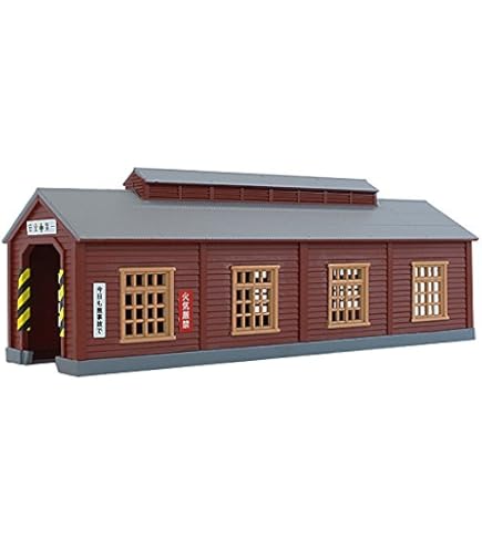 (未使用･未開封品)　ロクハン Zゲージ S051-2 木造機関庫 茶 qdkdu57 Amazon | ロクハン Zゲージ S051-2 木造機関庫 茶 | 鉄道模型 通販