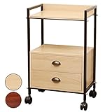 木製 引き出し付き ワゴン Roman 4段 全2色 ナチュラル [ ウッドワゴン エステワゴン ネイルワゴン 美容室ワゴン キッチンワゴン マルチワゴン サイドワゴン キャスターワゴン キャスター付き インテリア 収納 ウッド 業務用 サ