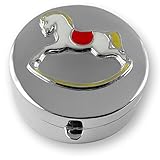 スターリングシルバーの木馬の歯の箱