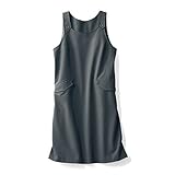 妊婦さん 事務服 マタニティ ジャンパースカート チャコール サイズ：マタニティＬ