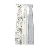 エイデンアンドアネイ ADEN+ANAIS おくるみ 3枚セット バンブー スワドル ムーンライト（9206） BAMBOO SWADDLING WRAPS moonlight ベビー ブランケット 