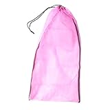Baosity メッシュバッグ　20KG負荷　ドローストリングバッグ　スキューバ　ダイビング　ビーチ　スポーツ　ギア付き　全5色 - ピンク