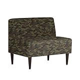 arne ソファ 一人掛け アームレス 日本製 完成品 Lunch 3×4 迷彩 ダークブラウン脚 カーキ