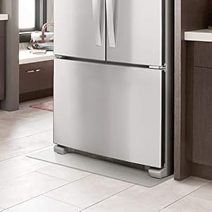 冷蔵庫 傷防止 マット Lサイズ ～600L 700×750mm 無色 透明 冷蔵庫用 キズ防止マット 凹み 防止 マット 床暖房対応 フローリング 保護 使用汚れ (Lサイズ)