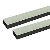 安田 アルミ角パイプ 2m 2.0x10x40mm シルバー 2本組
