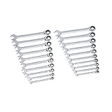GearWrench 20-Piece Ratcheting Wrench Set, SAE and Metric # 35720 [並行輸入品]