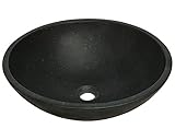 MR Direct 854 Honed Basalt Black Granite Vessel Sink [並行輸入品]