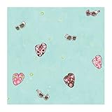 York Wallcoverings CK7673SMP Candice Olson Kids Shades & Shoes 8 X 10 Wallpaper Memo Sample, Teal [並