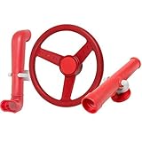 ペリスコープ望遠鏡ステアリングホイールキット、スイングセット玩具、レッド