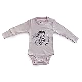 No biggie unisex-babyオーガニックボディスーツ カラー: ピンク