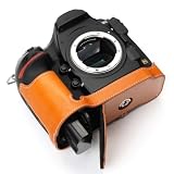 [恵＼イーサン] TP Original Nikon D850 専用 オープナブルタイプ ハンドメイド本革 ボディケース 互換 電池交換便利 底面開閉 ハンドメイド本革ハーフカメラケースバッグカバー (イエロー)