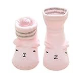 giminuoベビー 靴下 滑り止め 歩き学び 新生児 可愛い 出産祝い 靴下 3足セット 綿 夏 (M,6-24ヶ月, ピンク)
