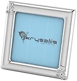 Krysaliis Sterling Silver Teddy Square Frame - Blue Stand [並行輸入品]