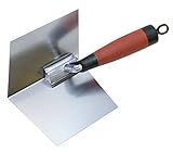 MARSHALLTOWN The Premier Line 23D 4-Inch by 5-Inch Inside Drywall Corner Trowel with DuraSoft Handle