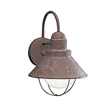 9022OB Seaside 1LT 12IN Exterior Wall Mount, Olde Brick Finish [並行輸入品]
