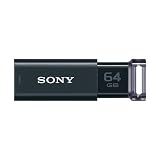 ソニー(SONY) USBメモリ USB3.1 64GB ブラック キャップレス USM64GUB [国内正規品]