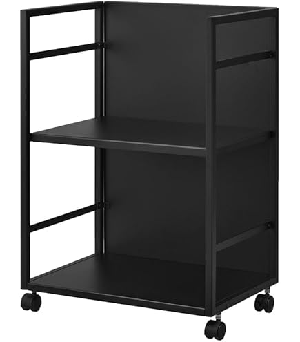 【在庫処分】多機能ワゴン　キャスター付き　ブラック　おしゃれ　4811 在庫処分】多機能ワゴン キャスター付き ブラック おしゃれ 4811