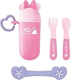 錦化成  ビブクリップセット ミニーマウス ピンク お手持ちハンカチをビブにするお食事便利セット