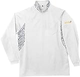 SM:4382 ハーフジップ長袖Tシャツ【SMT】[L 07: ホワイト]