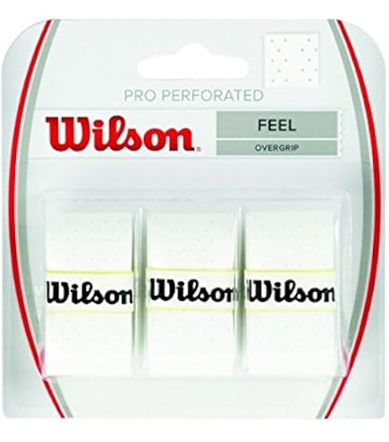 Amazon | Wilson 穴あき プロ オーバーグリップ (12本パック) ホワイト
