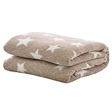 Yuena Care ブランケット 赤ちゃん ベビータオルケット 毛布 お昼寝 タオルケット 掛け布団 肩掛け ひざ掛 子供 キッズ用 通気性 保温性 出産祝い ブラウン