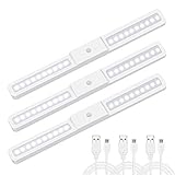 AMIR LED センサーライト 人感センサー ライト キッチンライト USB充電式 20個LED電球 高輝度 省エネ 超寿命 ワイヤレス マグネット付き キッチン 玄関 階段 クロゼット 廊下 台所