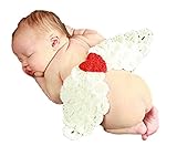 On Dolce 選べる7種類 かわいい 着ぐるみ コスチューム ベビー 用 出産祝い ・ 百日記念 ・ 記念撮影 にも BW002　(天使)