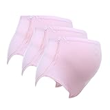 マタニティショーツ アジャスター付き 無地 チャコール 3枚セット産前 産後 妊婦用 下着 hibote