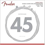 Fender エレキベース弦 7250 Bass Strings, Nickel Plated Steel, Long Scale, 7250ML .045-.100 ミディアムライト