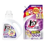 LION トップクリアリキッド抗菌 部屋干し 本体900g+詰替 超特大 900g