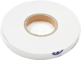 MYmama 不織布 伸び止めテープ 平 バイアス 10mm 約45ｍ 手芸 アイロン接着 テープ のびどめ (ホワイト（平） 59123-1)