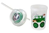 nuSpin Kids 8 oz Sip & Spin Straw Cup, Monster Trucks Race When You Drink by nuSpin Kids