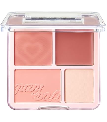 Amazon | 2aN チーク ティント ブラッシュ パレット – 2-in-1 長持ち